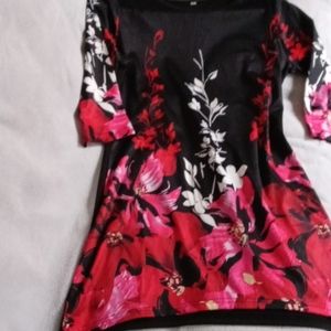 Black Floral mini dress